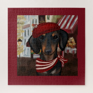 Puzzle Black & Tan Doxie