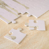 Puzzle Black Watercolor Inspirational Gold Unicorn (Côté)