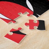 Puzzle Black, white and red ellipticals (Côté)