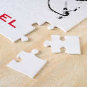 Puzzle Black & White Basketball Ajouter Votre Nom (Côté)