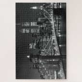 Puzzle Black White Brooklyn Bridge Nuit de New York (Vertical)