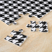 Puzzle Black White Houndstooth Tissue (Côté)