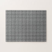 Puzzle Black White Houndstooth Tissue (Horizontal)