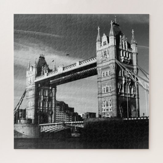Puzzle Black White London Tower Bridge Art Travel (Horizontal)