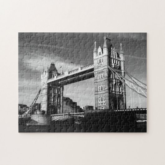 Puzzle Black White London Tower Bridge Art Travel (Horizontal)