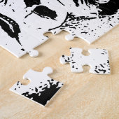 Puzzle Black White Pop Art Gorilla (Côté)