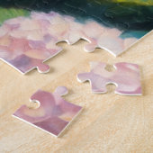 Puzzle Black Woman Among Hydrangea Flowers (Côté)