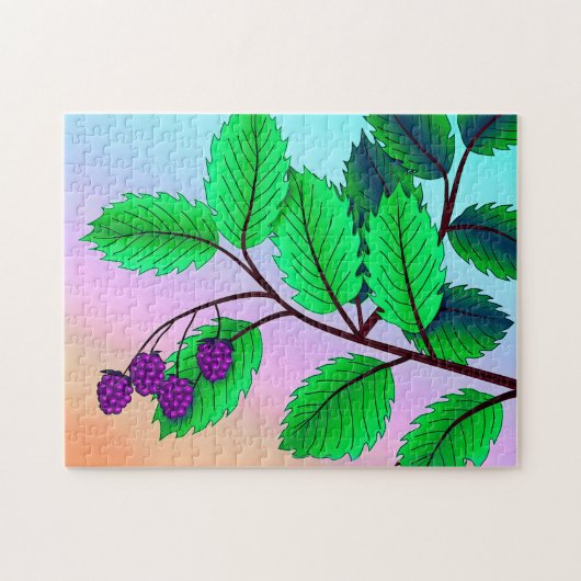 Puzzle "Blackberries sur une branche" (Horizontal)