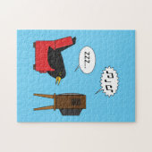 Puzzle Blackbird Dormir devant la bande dessinée de la té (Horizontal)