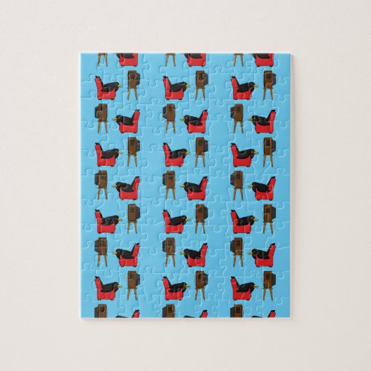 Puzzle Blackbird Dormir devant la bande dessinée de la té (Vertical)