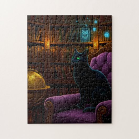 Puzzle BlacknCat à la bibliothèque (Vertical)