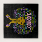 Puzzle Blacknificient Black Priant Reine Melanin Sista (Horizontal)