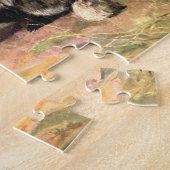 Puzzle Blaireau par CE Swan, Affiche vintage d'animaux de (Côté)