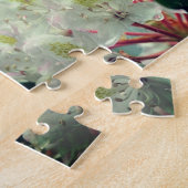 Puzzle Blanc Azalea Fleurs Cadre Ajouter Votre Photo (Côté)