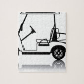 Puzzle Blanc de chariot de golf (Vertical)