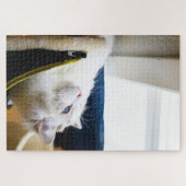 Puzzle blanc de chat de Ragdoll (Horizontal)