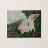 Puzzle blanc de chien de bull-terrier (Horizontal)