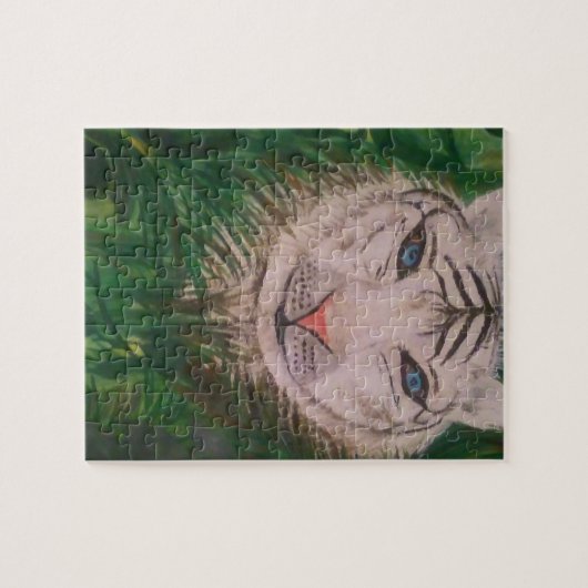 Puzzle blanc de tigre (Horizontal)