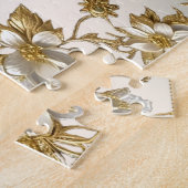 Puzzle blanc floral or orné puzzle (Côté)