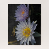 Puzzle blanc violet Nénuphar (Vertical)