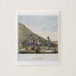 Puzzle Blanchisseuses, colline de Calton, Edimbourg,