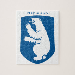 Puzzle Blason Royal Ancien du Danemark pour le Groenland