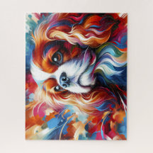 Blenheim Cavalier King Charles Spaniel Acrylic