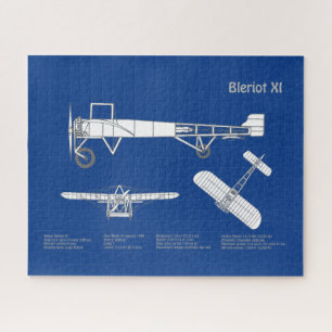 Puzzle Bleriot XI - Plan de dessin plan d'avion ABD