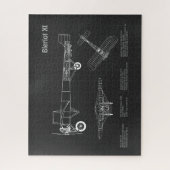 Puzzle Bleriot XI - Plans de dessin du plan directeur de (Vertical)