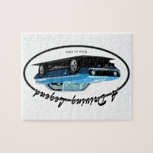 Puzzle Bleu 1969 de Camaro (Horizontal)