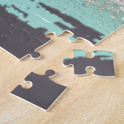 Puzzle Bleu Abstrait (Côté)