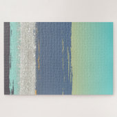 Puzzle Bleu Abstrait (Horizontal)