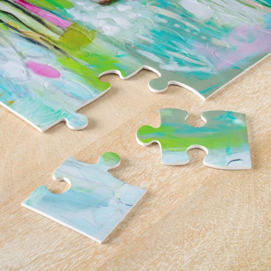 Puzzle Bleu Abstrait (Côté)