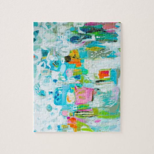 Puzzle Bleu Abstrait (Vertical)