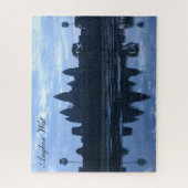 Puzzle bleu angkor (Vertical)