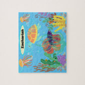 Puzzle Bleu Bleu de couleur vive Enfants Motif nautique (Vertical)