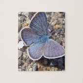 Puzzle bleu clair papillon (Vertical)