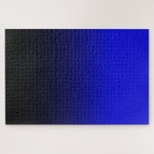 Puzzle Bleu Cobalt Clair et Ombré Noir (Horizontal)