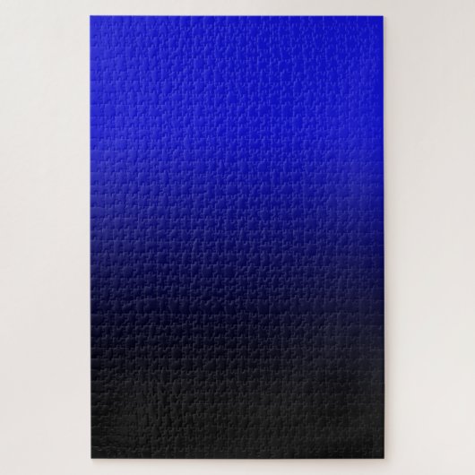 Puzzle Bleu Cobalt Clair et Ombré Noir (Vertical)