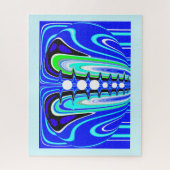 Puzzle bleu cool (Vertical)