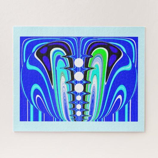Puzzle bleu cool (Horizontal)