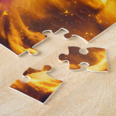 Puzzle Bleu cosmique Nébuleuse pourpre rouge éclate dans  (Côté)