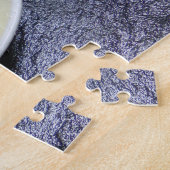 Puzzle Bleu de crème sur ardoise avec framboise et vanill (Côté)