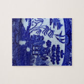 Puzzle bleu de la Chine de saule petit (Horizontal)