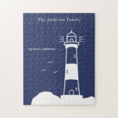 Puzzle Bleu de la marine phare (Vertical)