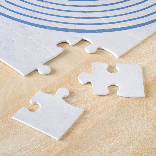 Puzzle Bleu de labyrinthe de Chartres (Côté)