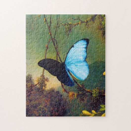 Puzzle bleu de papillon de Morpho (Vertical)