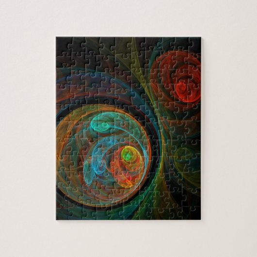 Puzzle Bleu de renaissance Art Abstrait (Vertical)