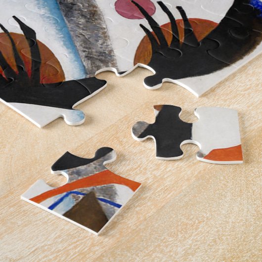 Puzzle bleu de segment de Kandinsky (Côté)