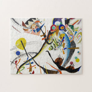 Puzzle bleu de segment de Kandinsky